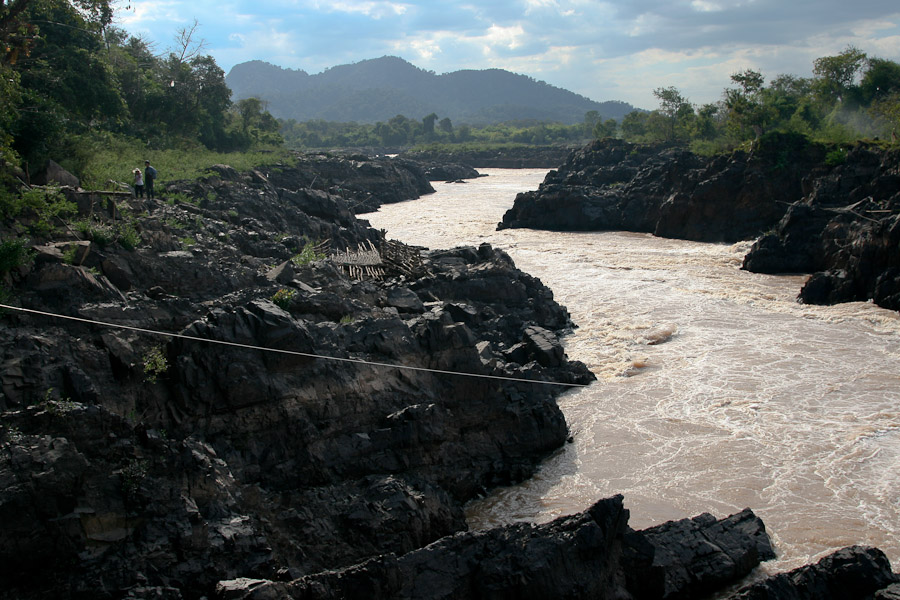 peřeje na Mekongu, ostrov Don Khon na Mekongu, Laos