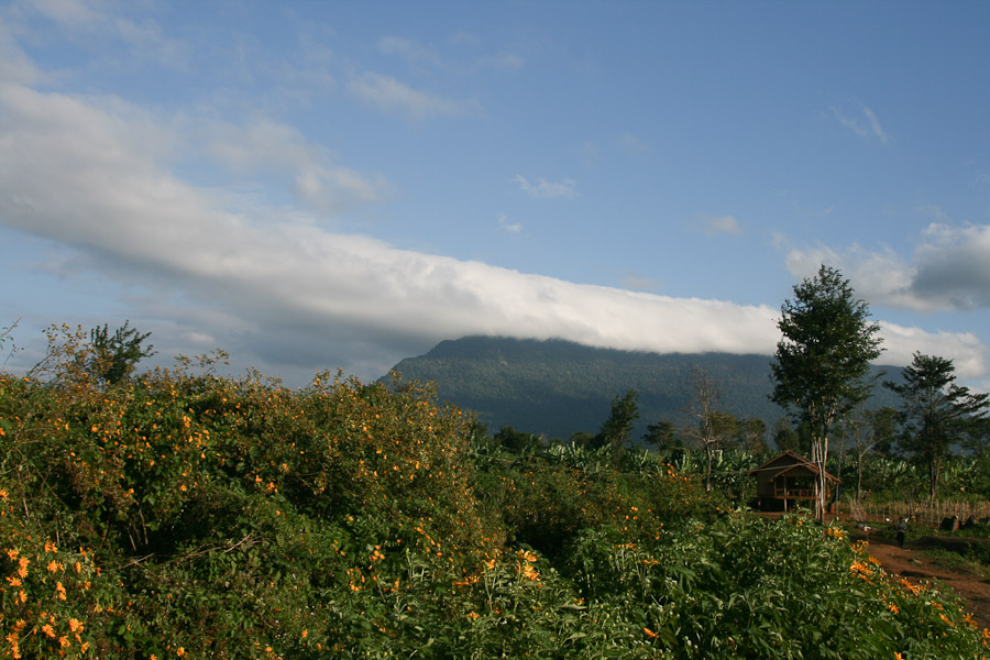 výhled na plošinu Bolaven, Laos